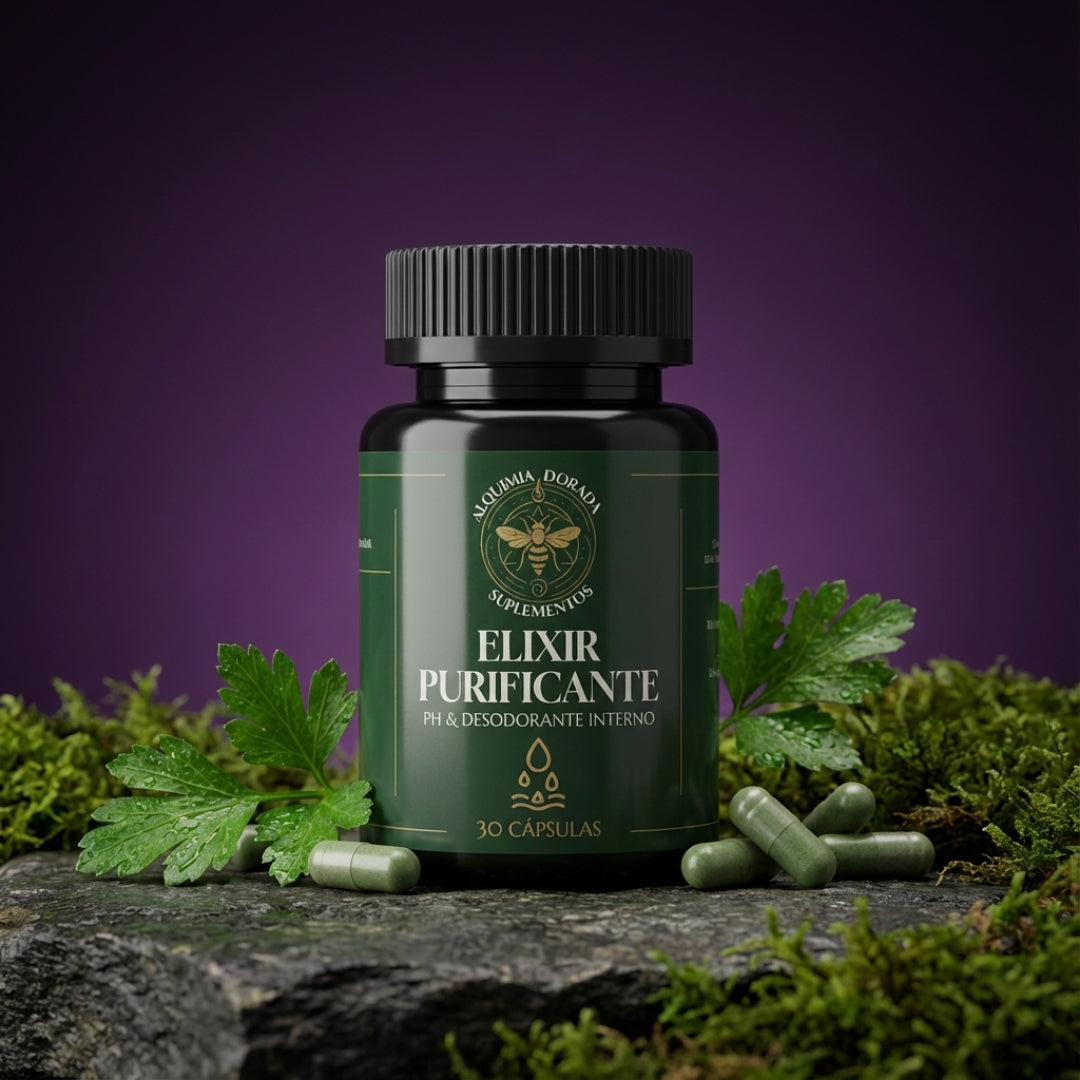 Elixir Purificante Alquimia Dorada | Detox Digestivo 30 Cáps