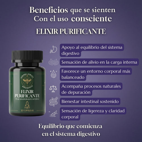 Elixir Purificante Alquimia Dorada | Detox Digestivo 30 Cáps