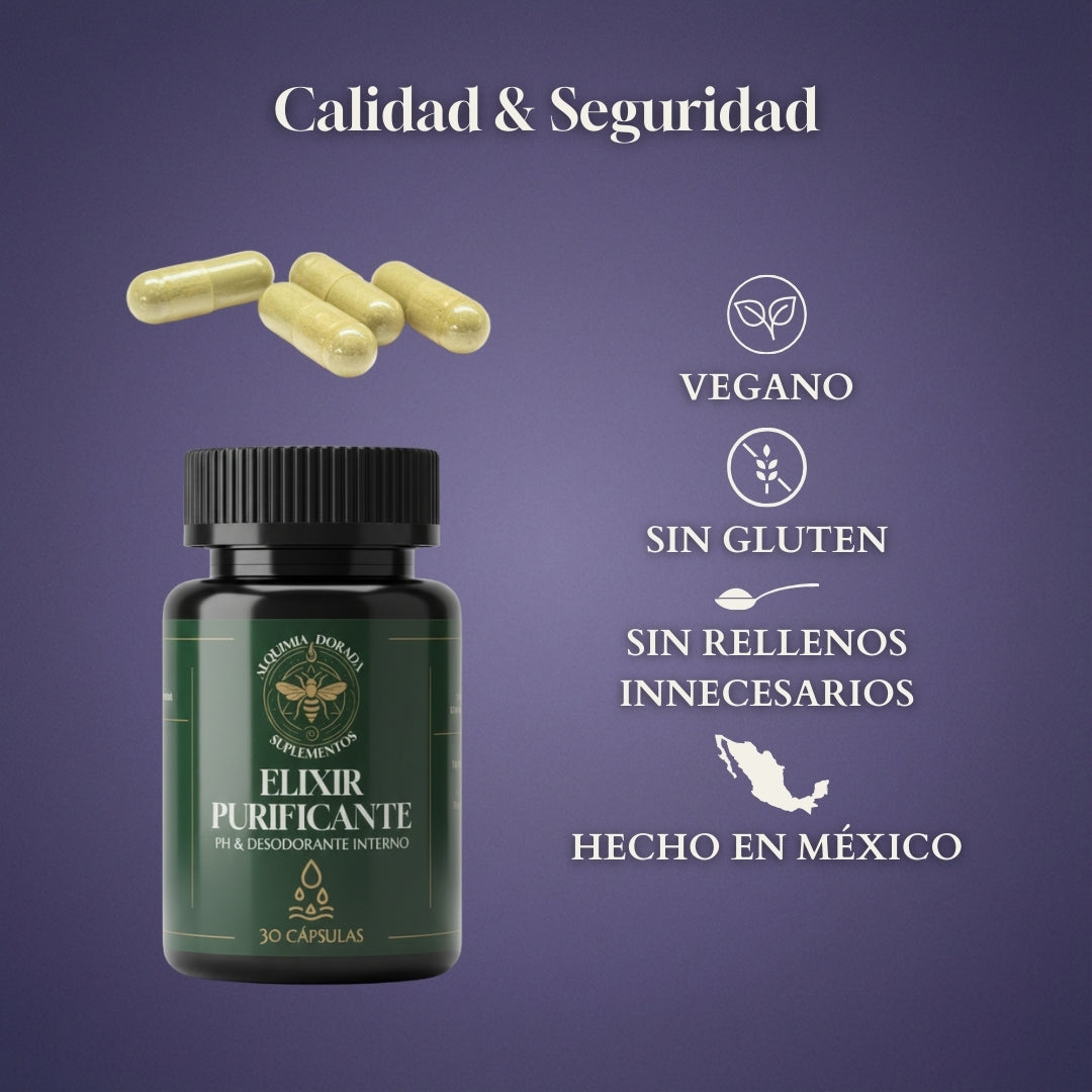 Elixir Purificante Alquimia Dorada | Detox Digestivo 30 Cáps