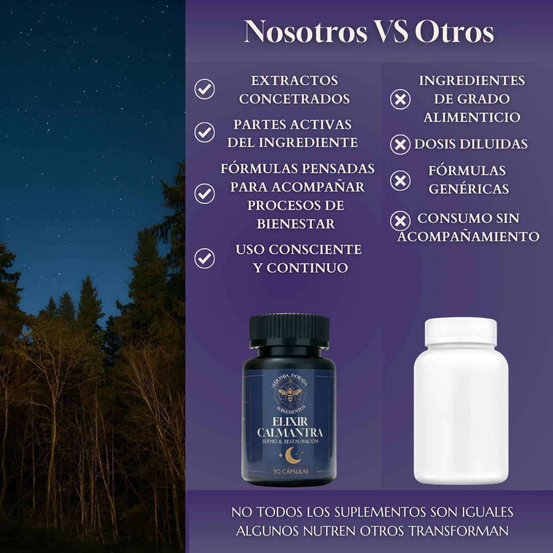 Elixir Calmantra Alquimia Dorada | Bienestar Nocturno